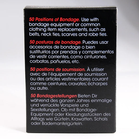 Anglais et espagnol Cartes de position sexuelle Jeu de rôle Jeux pour adultes