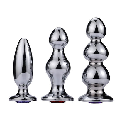 Métal Grand plug anal Beadds anals adultes
