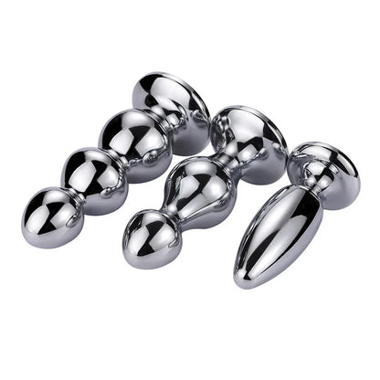 Métal Grand plug anal Beadds anals adultes