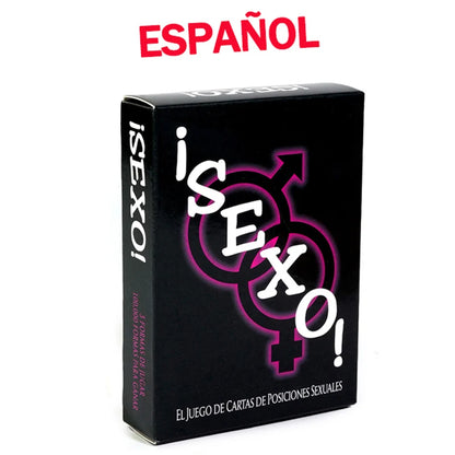 Anglais et espagnol Cartes de position sexuelle Jeu de rôle Jeux pour adultes