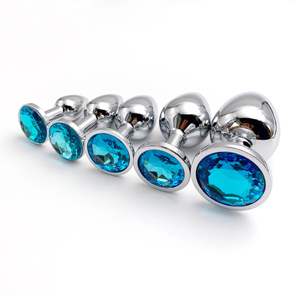 Plug anal 5 taille Crystal Anal Plug Stimulateur Massage anal