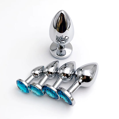 Plug anal 5 taille Crystal Anal Plug Stimulateur Massage anal