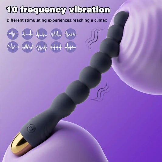 Vibrateur de perles anales pour femmes, stimulateur de clitoris du vagin